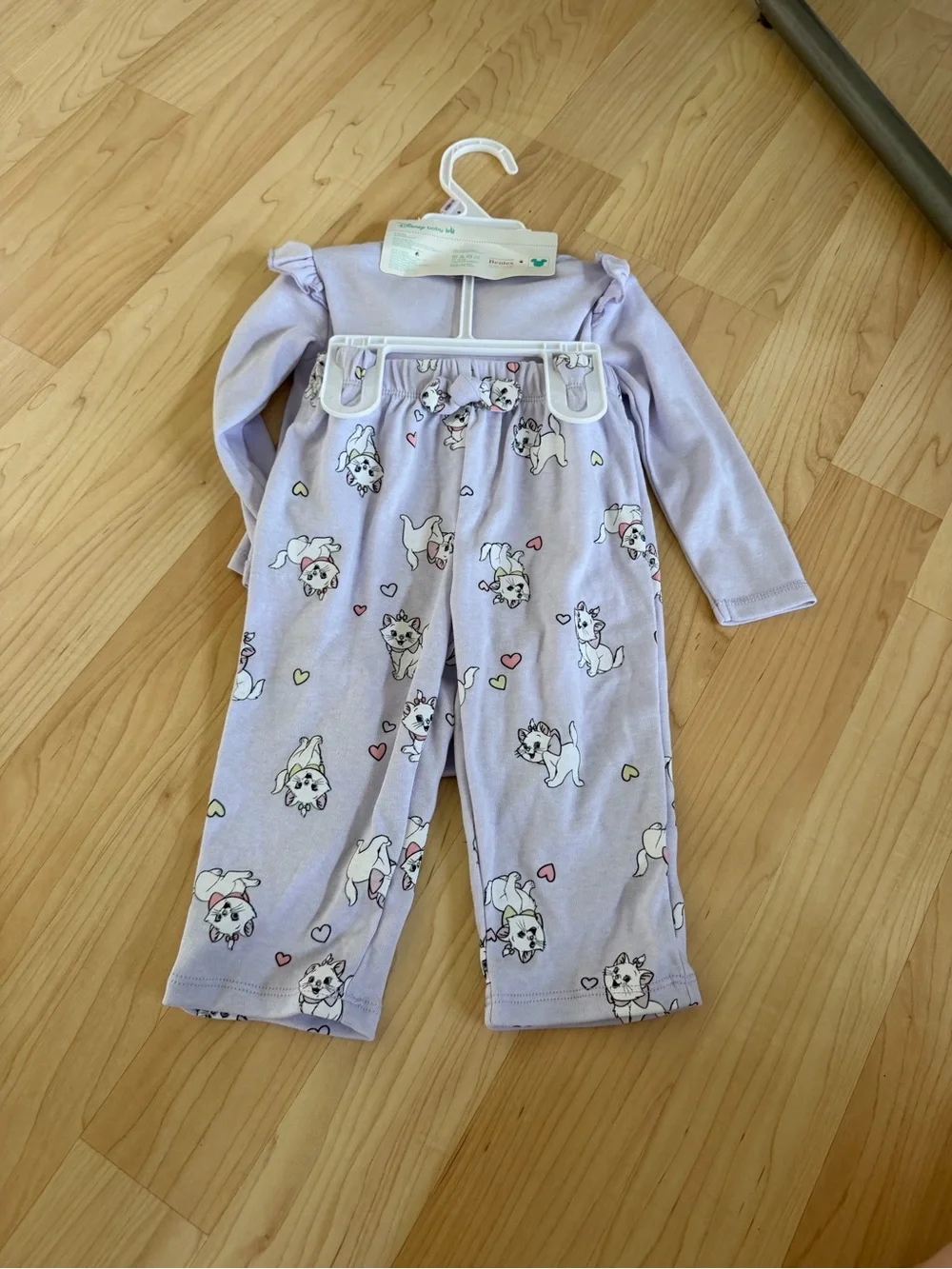 Disney Lilac Marie Cat Bodysuit Set with Headband and Pants